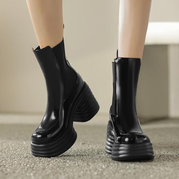 Elegant Handmade Leather Women's Shoes: Exquisite Craftsmanship & Luxury Quality(EyunshangxXHL8784)