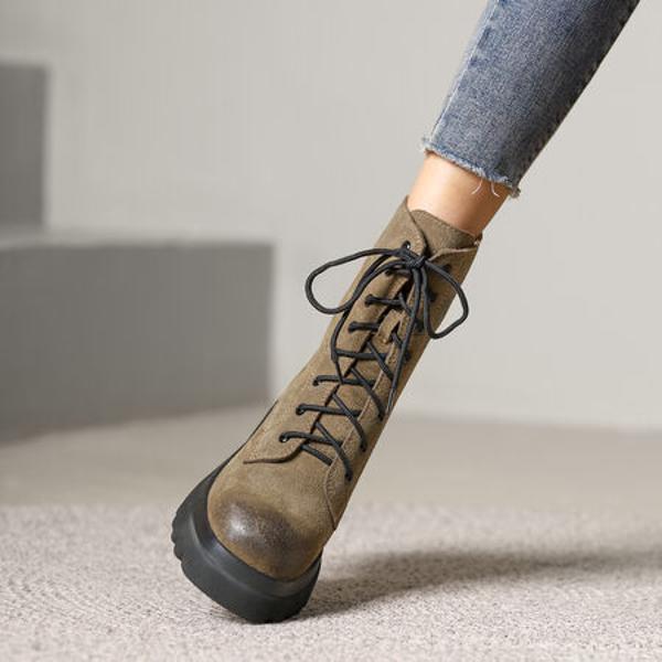 Luxury Handmade Leather Women's Shoes: Craftsmanship & Elegance(EyunshangxX3632)