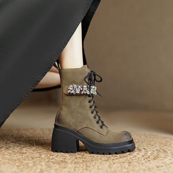 Exquisite Handcrafted Leather Women’s Shoes: Luxury & Elegance United(EyunshangxX3631)