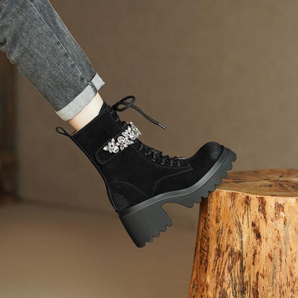 Exquisite Handcrafted Leather Women’s Shoes: Luxury & Elegance United(EyunshangxX3631)