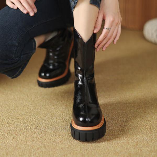 Crafted Elegance: Handcrafted Genuine Leather Women’s Luxury Shoes(EyunshangxY6118-1)