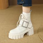 Elegant Handcrafted Genuine Leather Women's Shoes with Luxurious Quality Craftsmanship(EyunshangxZM1602-1)