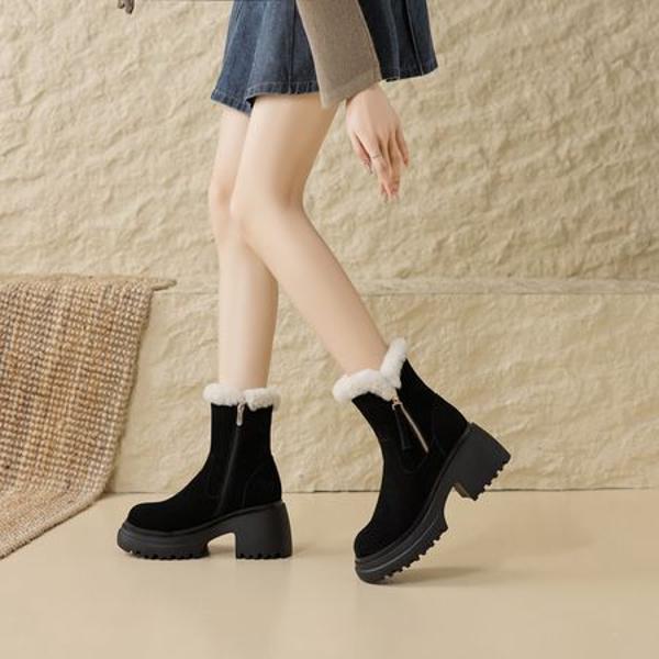 Handcrafted Leather Women's Shoes: Elegant, Luxurious Quality Artistry(EyunshangxB-2335)