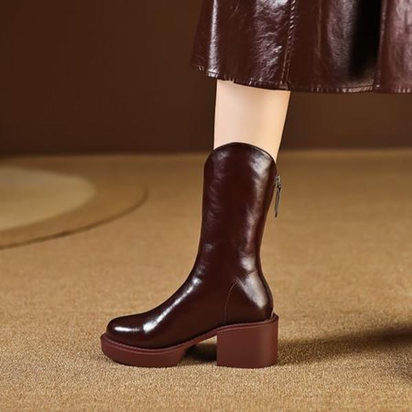 Elegantly Crafted Genuine Leather Women’s Luxury Shoes(EyunshangxF2040-1)