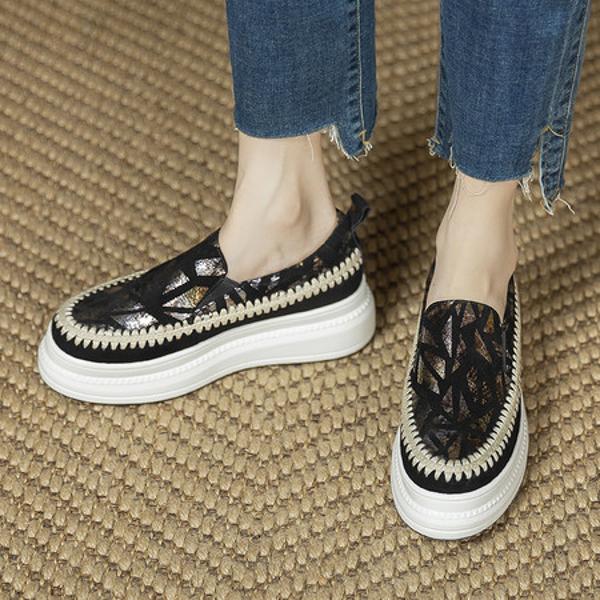 Elegantly Crafted Handmade Genuine Leather Women's Shoes for the Discerning Woman(Eyunshangx1023-1)