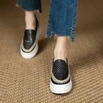 Elegant High-End Leather Handmade Women's Shoes Crafted with Precision(Eyunshangx1019-3)