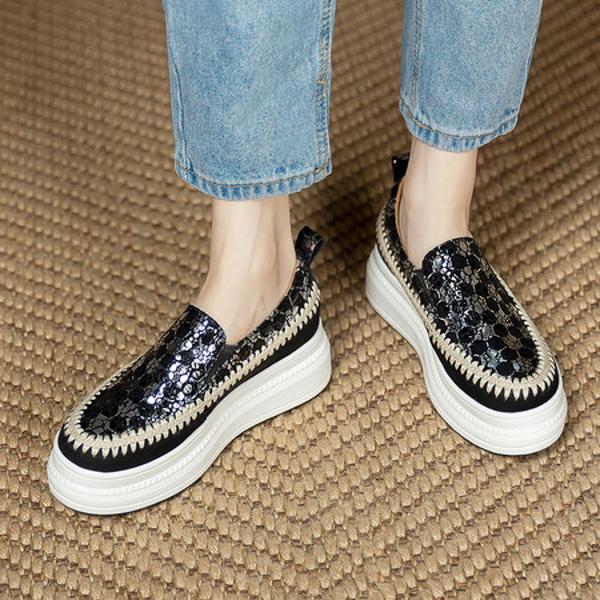 Elegant Handmade Leather Women’s Shoes: Exquisite Craftsmanship & Luxury.(Eyunshangx1022-11)