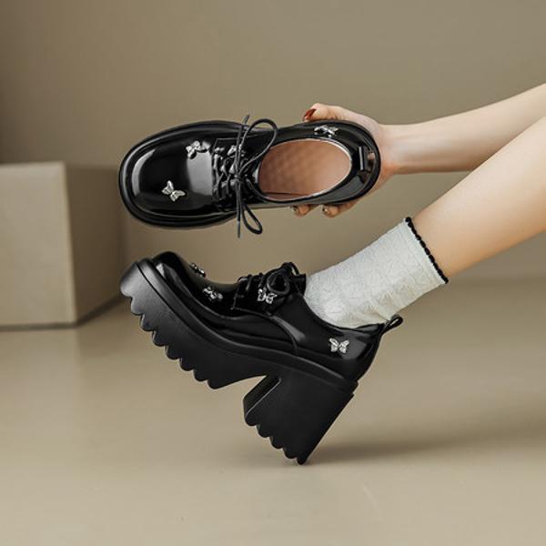 Handcrafted Genuine Leather Women's Shoes: Elegant Luxury Craftsmanship(Eyunshangx11月-49)