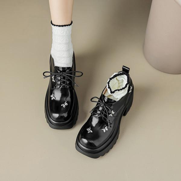 Handcrafted Genuine Leather Women's Shoes: Elegant Luxury Craftsmanship(Eyunshangx11月-49)