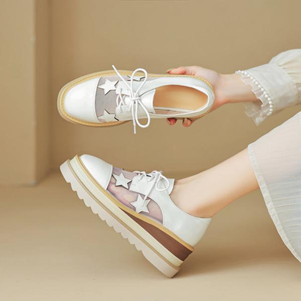 Handcrafted Leather Women's Shoes: Luxury, Elegance, Quality(EyunshangxC2390)