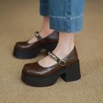 Elegant Handmade Leather Women's Shoes: Luxurious Craftsmanship(Eyunshangx1月-76)