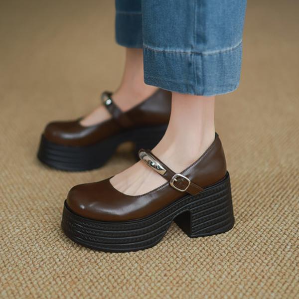 Elegant Handmade Leather Women's Shoes: Luxurious Craftsmanship(Eyunshangx1月-76)