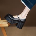 Elegant Handmade Leather Women's Shoes: Luxurious Craftsmanship(Eyunshangx1月-76)