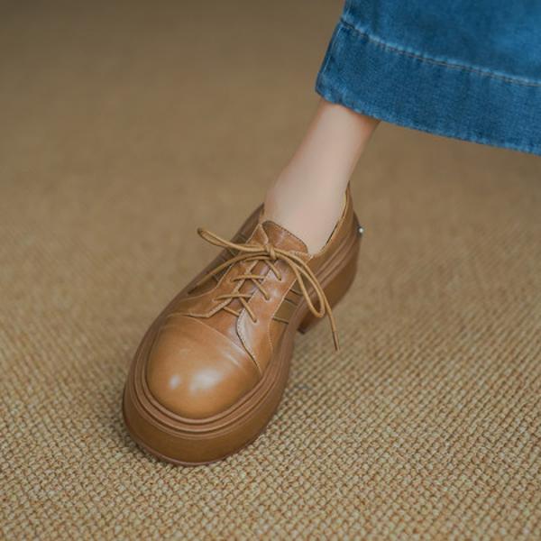 Exquisite Handmade Leather Women's Shoes - Luxurious Craftsmanship(Eyunshangx1月-72)