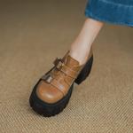 Luxury Handcrafted Genuine Leather Women's Shoes with Exquisite Craftsmanship(Eyunshangx1月-75)