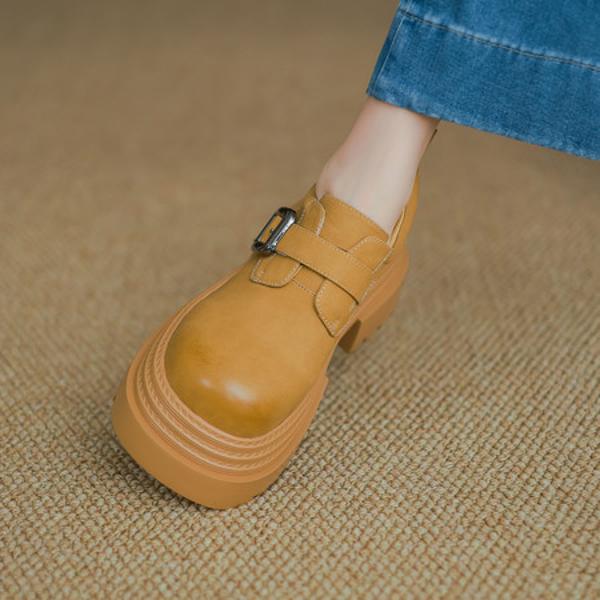 Luxurious Handcrafted Leather Women's Shoes: Exquisite Craftsmanship Awaits!(Eyunshangx1月-74)